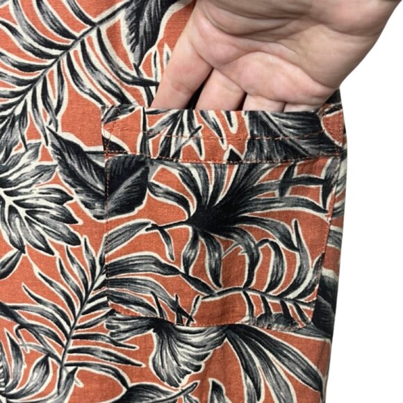 ISLE COLLECTION | Women's Rust Short Sleeve Floral Shift Dress |Size UK 14/US 10 - Picture 4 of 14